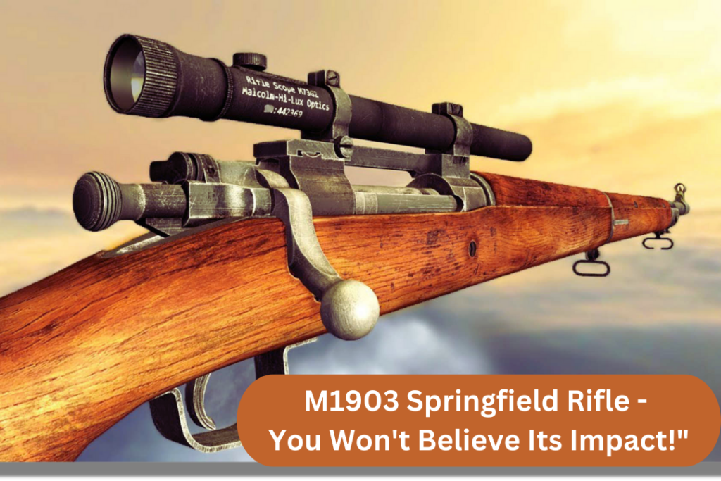 Image of the M1903 Springfield Rifle, a historic American military firearm with a significant impact on warfare and marksmanship.
